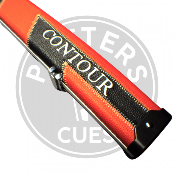 Contour 1 Piece Cue Case - Black & Red