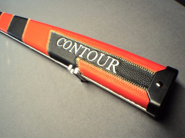 Contour 1 Piece Cue Case - Black & Red - Image 4