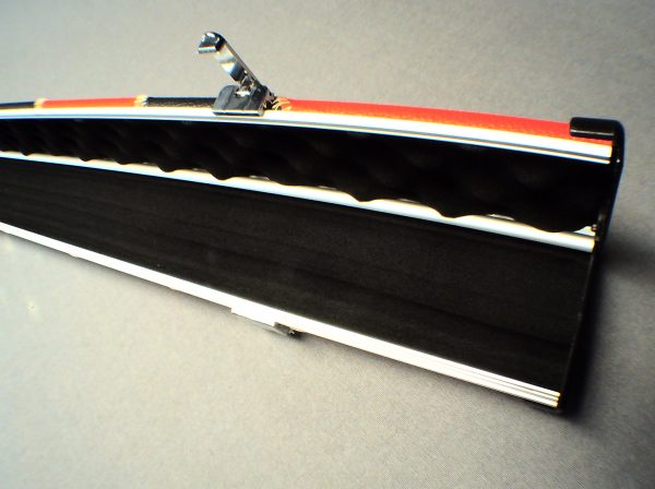 Contour 1 Piece Cue Case - Black & Red - Image 2