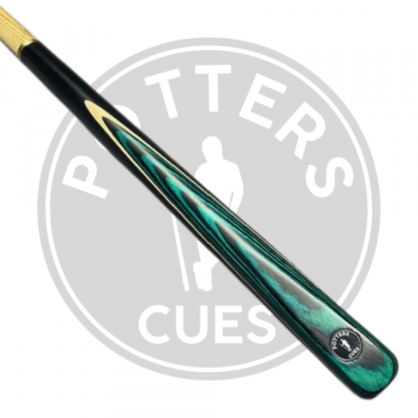 3/4 Potters Break Cue - Green 11mm