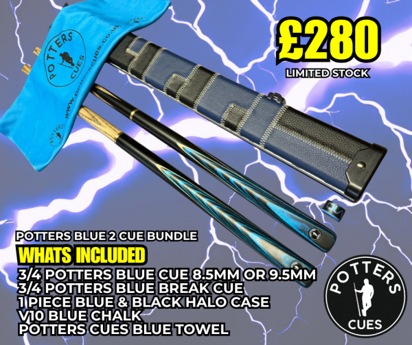 Potters 2 Cue Bundle Blue - Image 2