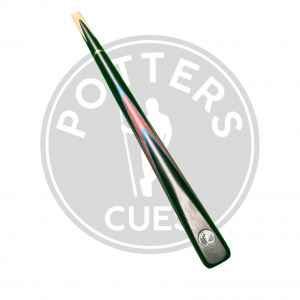 Potters 3/4 Maple Cue - Blue Brown & Black 8.5mm