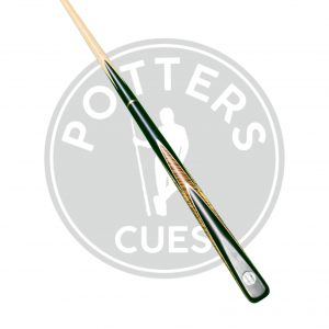 Potters 3/4 Maple Cue - Tiger Black White 9.5mm