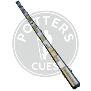 Potters 1 Piece Cue Case - Blue & Black